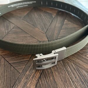 Nexbelt EDC Tactical Ratchet Belt Army Green Nylon 1.5” Adjustable Up to 44”